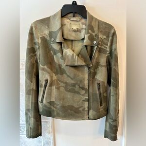 Marrakech Faux Suede Camouflage Moto Style Jacket-New With Tags!